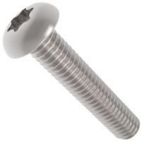 6 LOBE (TORX) BUTTON CAP SCREWS ISO 7380-X A2 STAI